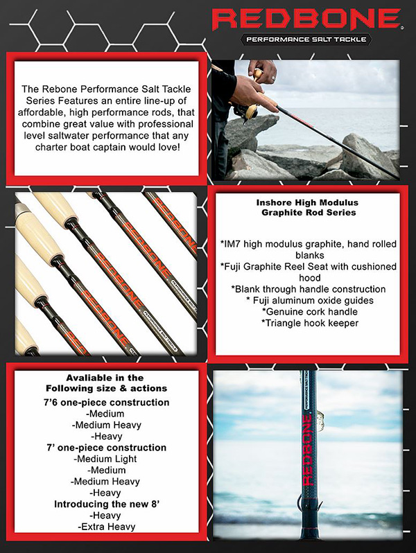 REDBONE FISHING RODS Saltwater Spinning, Casting, & Offshore Rods